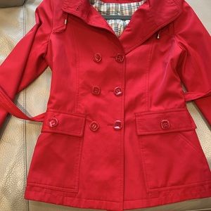 MAXMARA XS polyester jacket, and a beautiful, vibrant red colour